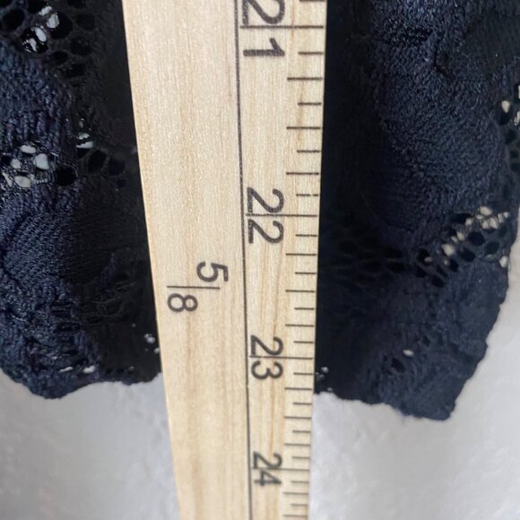 Panhandle Eyelet Lace Dress Womens L Black Lined Western - Picture 11 of 13